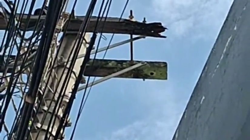 INSPECIONEM AO VIVO 27.02.2026 _ REVISITANDO CRUZETA MADEIRA COM APODRECIMENTO - GRÃ DUQUESA